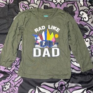 Rad Like Dad Kids Long Sleeve Shirt - Green